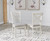 Ashley Robbinsdale Antique White Dining Table and 8 Chairs with Storage
