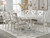 Ashley Robbinsdale Antique White Dining Table and 8 Chairs