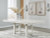Ashley Robbinsdale Antique White Dining Table and 6 Chairs with Storage