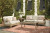 Ashley Clare View Beige Outdoor Sofa and Loveseat