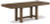 Ashley Moriville Grayish Brown Dining Table and 4 Chairs and Bench