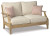 Ashley Clare View Beige Loveseat with Cushion