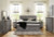 Ashley Bronyan Dark Gray King Panel Bed with Mirrored Dresser, Chest and 2 Nightstands