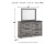 Ashley Bronyan Dark Gray King Panel Bed with Mirrored Dresser, Chest and 2 Nightstands