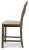 Ashley Moriville Grayish Brown Counter Height Dining Table and 6 Barstools