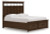 Ashley Taffenbrook Medium Brown California King Panel Storage Bed