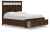 Ashley Taffenbrook Medium Brown California King Panel Storage Bed