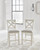 Ashley Robbinsdale Antique White Counter Height Dining Table and 8 Barstools