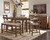 Ashley Moriville Grayish Brown Counter Height Dining Table and 4 Barstools and Bench with Storage