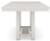 Ashley Robbinsdale Antique White Counter Height Dining Table and 6 Barstools with Storage
