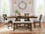 Ashley Moriville Grayish Brown Counter Height Dining Table and 4 Barstools and Bench