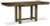 Ashley Moriville Grayish Brown Counter Height Dining Table and 4 Barstools