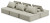 Ashley Bales Navy 6-Piece Modular Seating