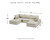 Ashley Bales Navy 5-Piece Modular Seating