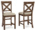 Ashley Moriville Beige Counter Height Bar Stool (Set of 2)