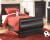 Ashley Huey Vineyard Black Twin Sleigh Bed