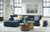Ashley Bales Navy 4-Piece Modular Seating
