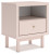 Ashley Wistenpine Blush Twin Panel Bed with Dresser and Nightstand