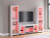 Ashley Brollevi White 3-Piece Entertainment Center with Fireplace