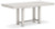 Ashley Robbinsdale Antique White Counter Height Dining Table and 10 Barstools and Storage