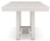 Ashley Robbinsdale Antique White Counter Height Dining Table and 10 Barstools and Storage
