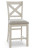 Ashley Robbinsdale Antique White Counter Height Dining Table and 10 Barstools and Storage