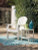 Ashley Sundown Treasure White Outdoor Chair with End Table P011/827/703