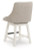 Ashley Robbinsdale Antique White Counter Height Barstool (Set of 2)