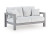 Ashley Moonlight View Gray Outdoor Loveseat and 2 Lounge Chairs with Coffee Table