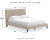 Ashley Cielden Soft Gray Queen Upholstered Bed with Roll Slats, Dresser, Mirror and Nightstand