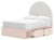 Ashley Wistenpine Blush Full Upholstered Panel Bed with Storage