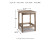 Ashley Sundown Treasure White 2 Outdoor Chairs with End Table