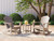 Ashley Sundown Treasure White 2 Outdoor Chairs with End Table P011/827(2)/703