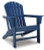 Ashley Sundown Treasure Blue 2 Adirondack Chairs with End table