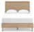 Ashley Cielden Two-tone Queen Panel Bed with Mirrored Dresser, Chest and 2 Nightstands