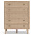 Ashley Cielden Two-tone Queen Panel Bed with Mirrored Dresser, Chest and 2 Nightstands