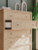 Ashley Cielden Two-tone Queen Panel Bed with Mirrored Dresser, Chest and 2 Nightstands