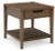 Ashley Roanhowe Brown Coffee Table with 2 End Tables