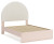 Ashley Wistenpine Blush Full Upholstered Panel Bed with 2 Nightstands