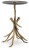 Ashley Lemkins Black Antique Gold Finish Accent Table