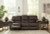 Ashley Leesworth Dark Brown Sofa, Loveseat and Recliner