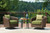 Ashley Horizon Hall Brown Green 2 Lounge Chairs with End Table