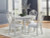 Benchcraft Montelaine Antique White Dining Table and 4 Chairs