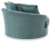 Ashley Laylabrook Teal Oversized Swivel Accent Chair
