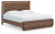 Ashley Hollinaze Walnut Brown King Panel Bed