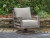 Ashley Hillside Barn Gray Brown Outdoor Swivel Lounge with Cushion