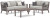 Ashley Hillside Barn Gray Brown Outdoor Sofa and Loveseat with Coffee Table