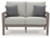 Ashley Hillside Barn Gray Brown Outdoor Loveseat and 2 Chairs with Coffee Table