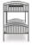 Ashley Hilletran Gray Twin over Twin Bunk Bed with Ladder