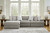 Ashley Avaliyah Ash 3-Piece Sectional with RAF Chaise / LAF Chair